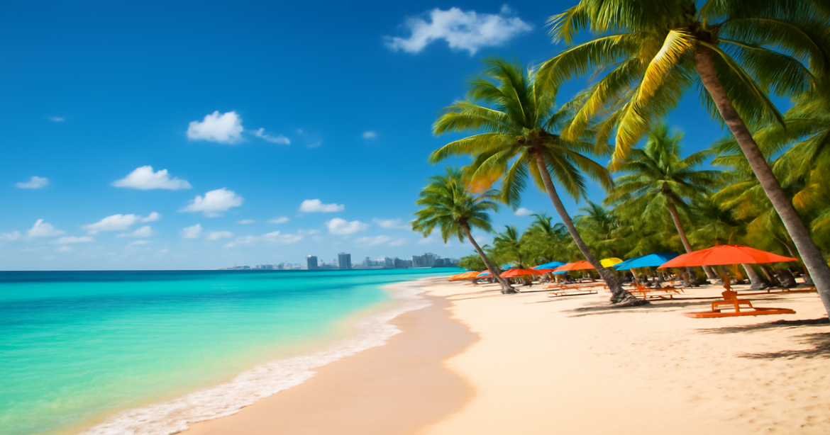Stunning beach destination for сезонный отдых in 2026, showcasing vibrant colors and inviting atmosphere.