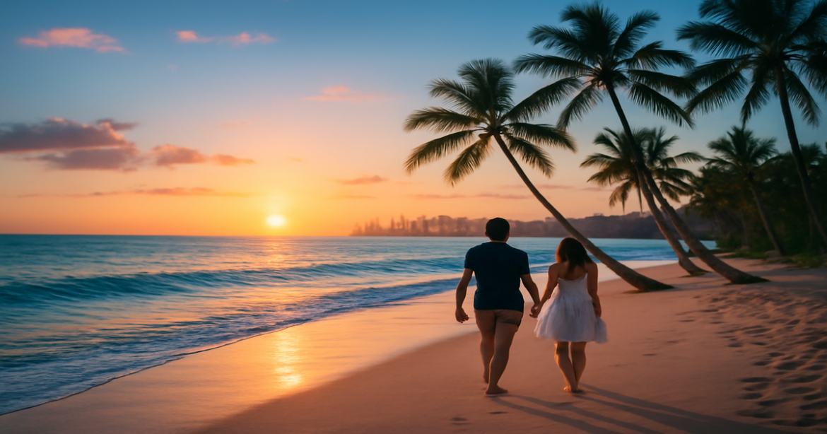 Beautiful beach scene illustrating сезонность отдыха and ideal vacation planning.