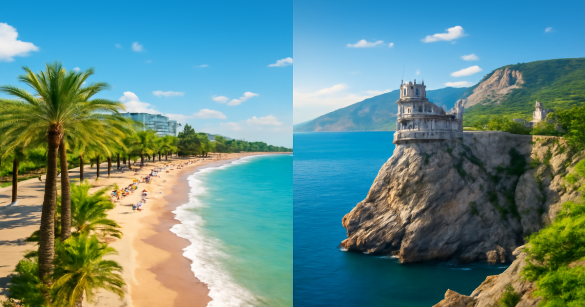 Explore Sochi или Крым: где лучше отдохнуть в 2026, with stunning beaches and landmarks.