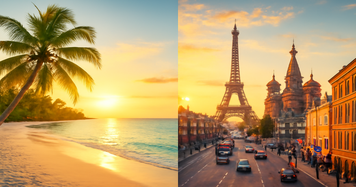 Explore a stunning comparison of vacation destinations for your next trip in 2026.