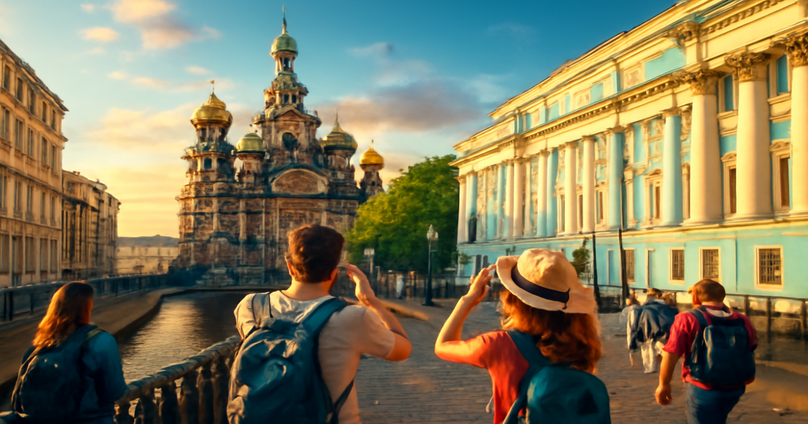 Explore the beauty of Saint Petersburg with stunning excursions and landmarks in this inspiring image.