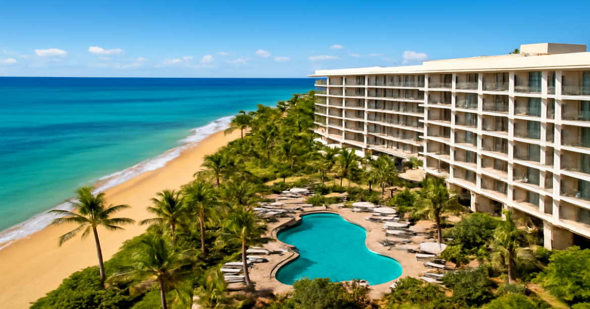 Explore the best hotels in popular destinations with this inspiring beachside hotel image.