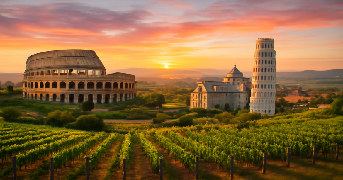 Explore the beauty of Italy with an inspiring маршрут по Италии in this captivating travel image.