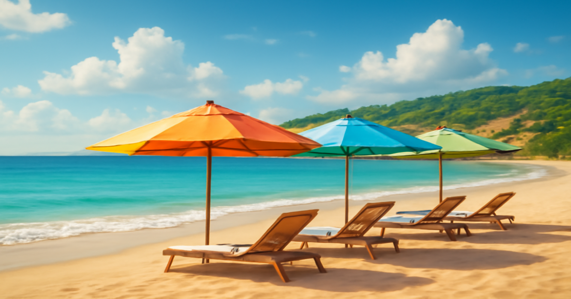 Beautiful beach scene ideal for пляжный отдых, showcasing relaxation and stunning coastal views.