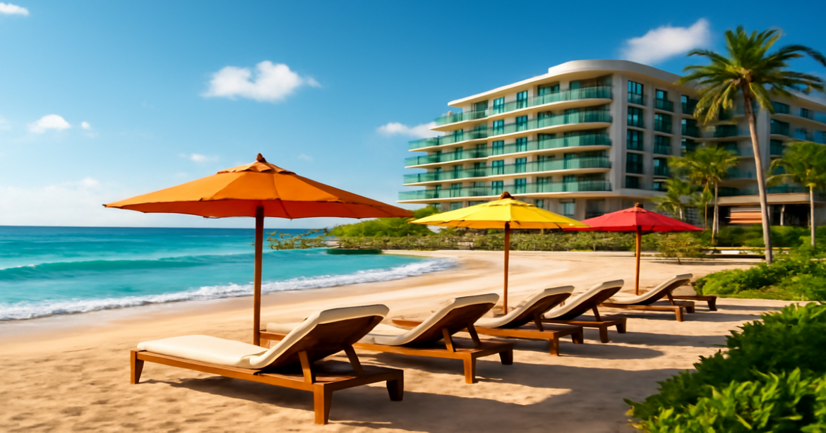 Explore the perfect выбор отеля with this inspiring beach resort image, showcasing luxury and natural beauty.