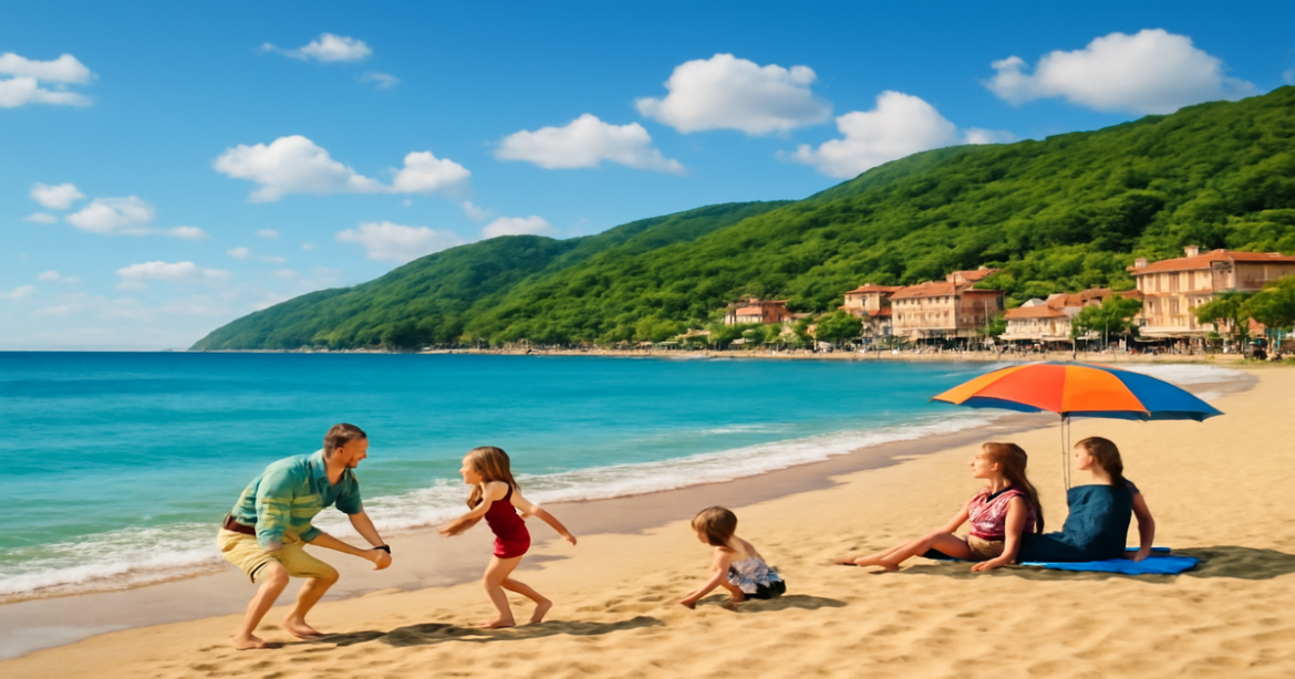 Discover the beauty of курорты Черного моря with this inviting beach scene, perfect for your vacation inspiration.
