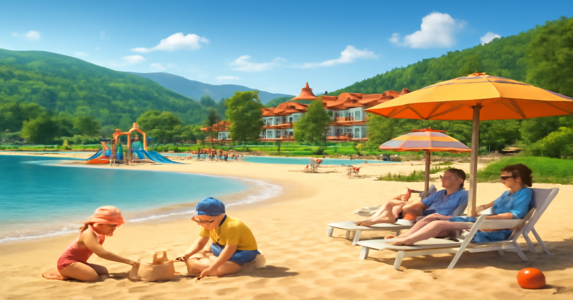 Explore курорты России with family-friendly amenities and beautiful beach landscapes.
