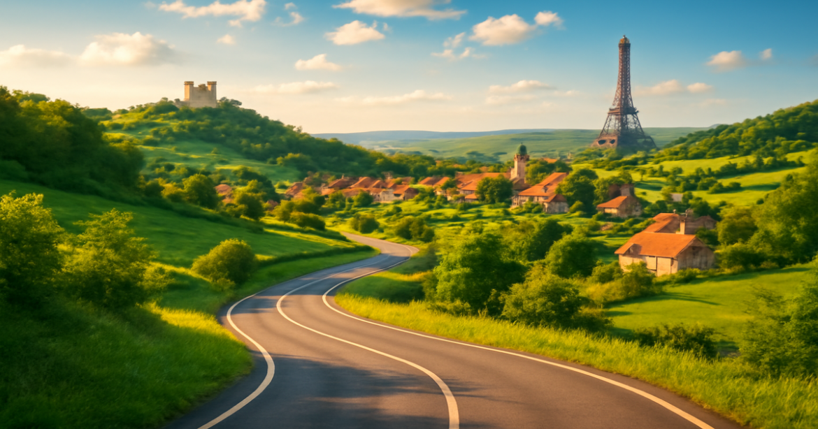 Explore stunning маршруты по Европе featuring lush landscapes and iconic landmarks.