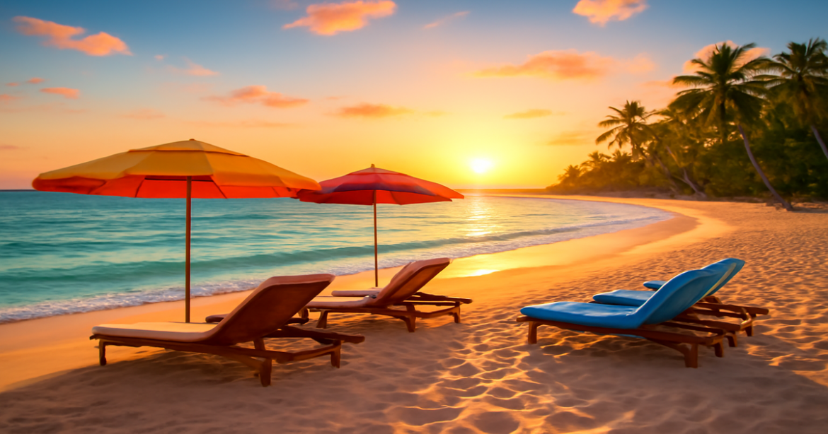 Stunning beach scene showcasing летний отдых for unforgettable vacations in 2024.