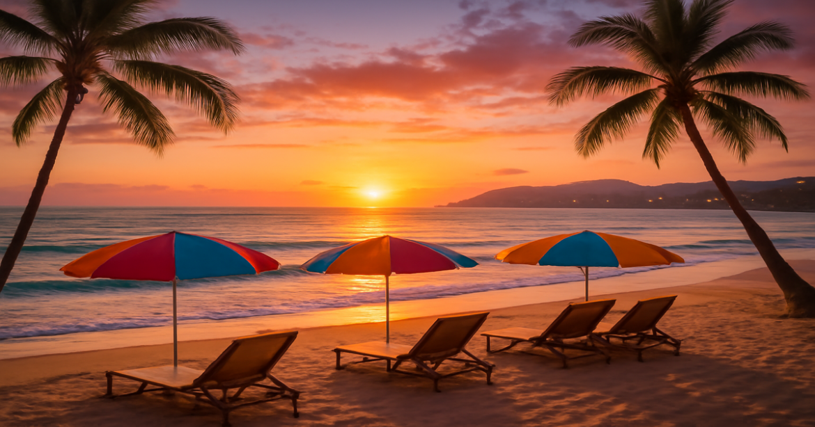 Discover the best travel destinations for отпуск 2024 with stunning beach views and vibrant landscapes.