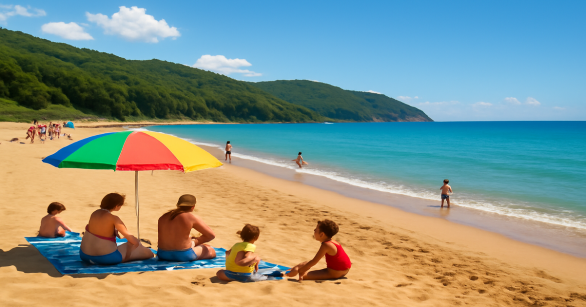 Breathtaking view of пляжи Краснодарского края, perfect for vacations and leisure activities.
