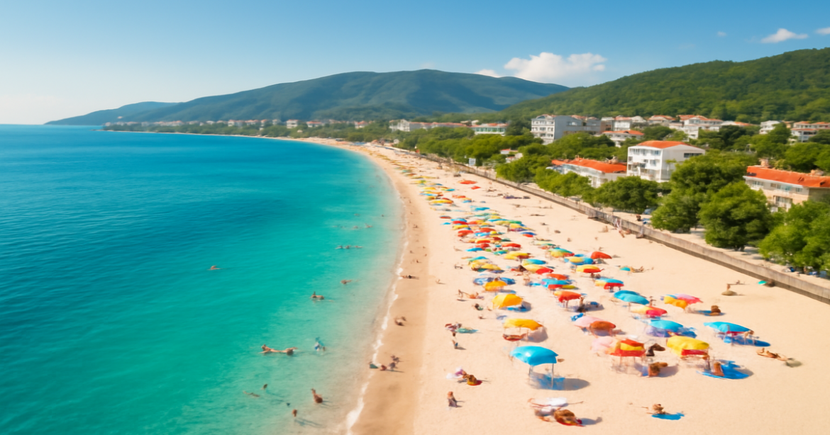Explore stunning пляжные курорты России with beautiful beaches and vibrant coastal cities.