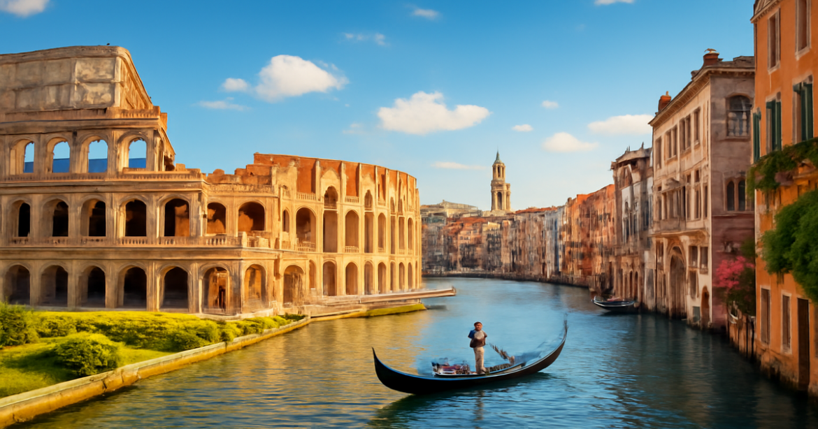 Discover breathtaking маршруты по Италии from Rome to Venice in this inspiring travel image.