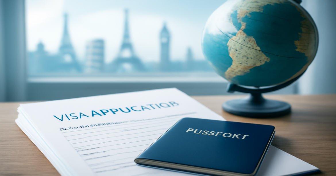 Explore правильная подготовка документов на визу with this inspiring travel setup image.