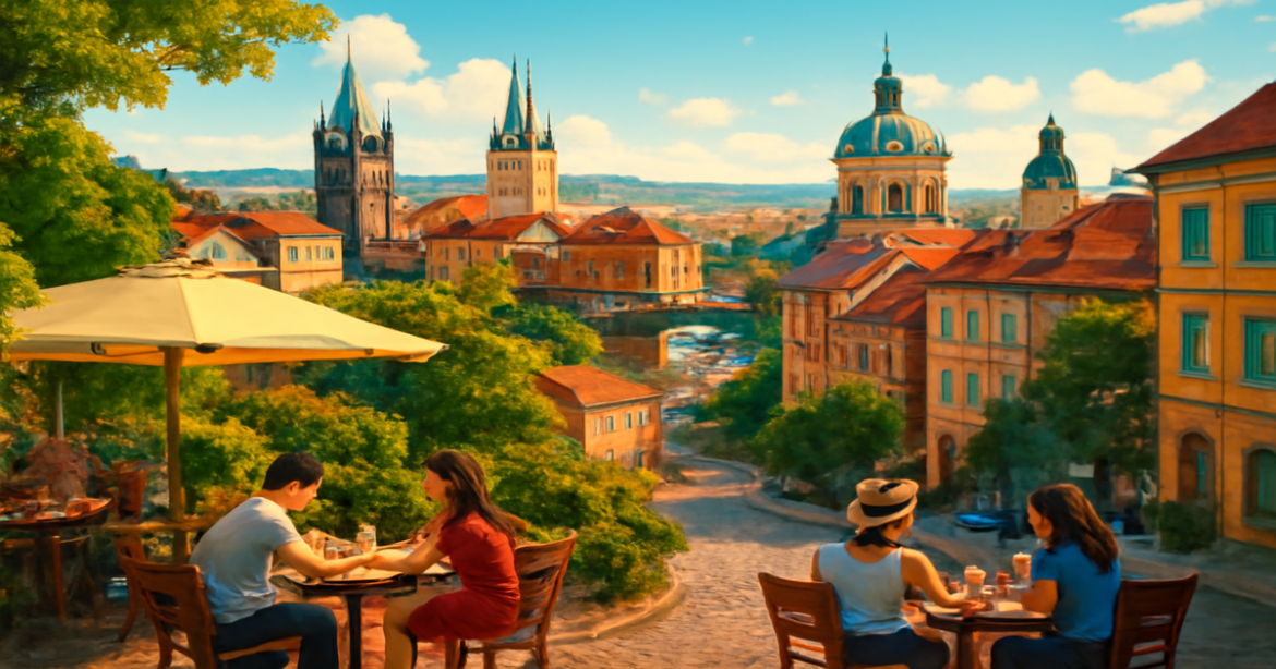 Inspiring image for подготовка к самостоятельному путешествию in Europe, showcasing vibrant landscapes and iconic landmarks.