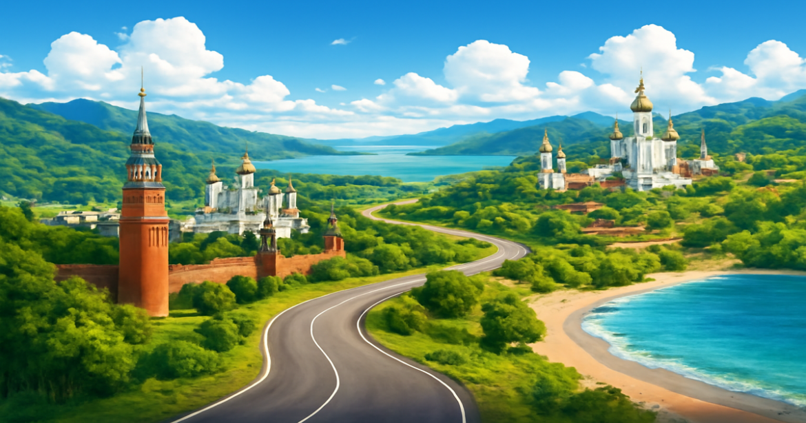 Explore popular маршруты путешествий по России with stunning landscapes and iconic landmarks.