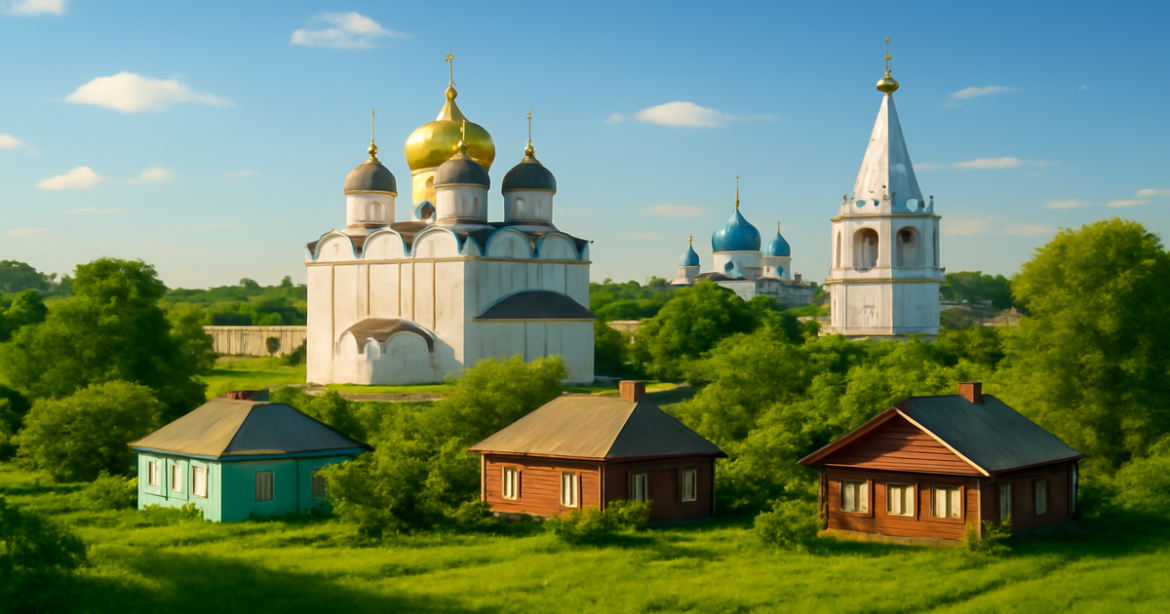 Explore the beauty of the Золотое кольцо России with stunning landscapes and historic landmarks.