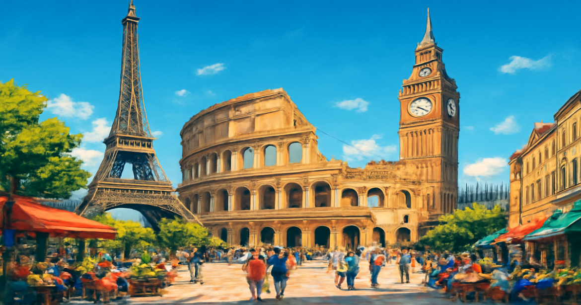Explore the stunning cities of Europe with their iconic landmarks and vibrant culture.