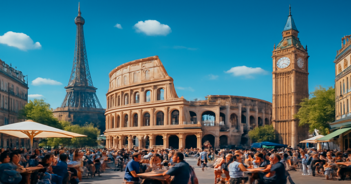 Explore our путеводитель по столицам Европы featuring stunning landmarks and vibrant city life.