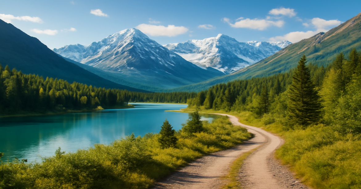 Explore stunning tourist routes in Russia with captivating landscapes and inviting paths.