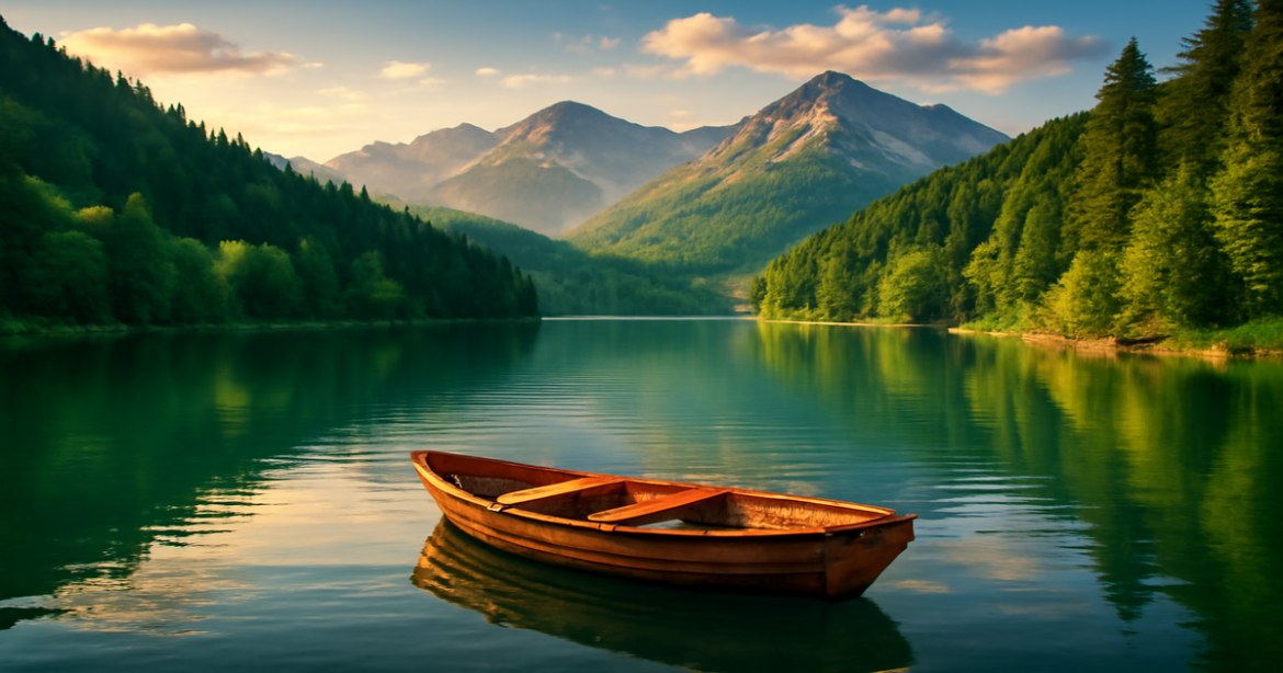 Inspiring image for самостоятельные путешествия по России, showcasing a stunning landscape of lakes and mountains.