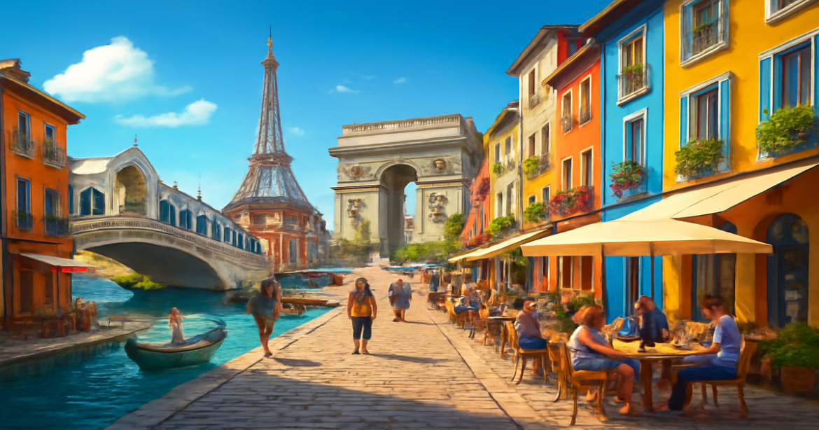 Explore the beauty of самостоятельные путешествия в Европе with iconic landmarks and vibrant city scenes.