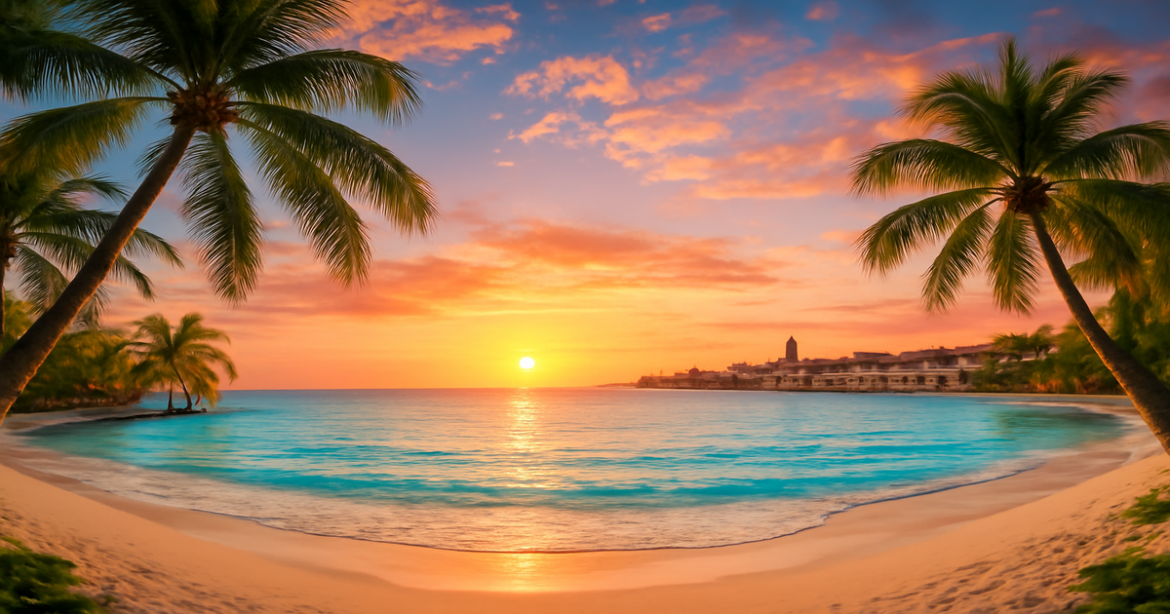 Stunning beach scene perfect for seasonal отдых, ideal for inspiring travel in 2026.