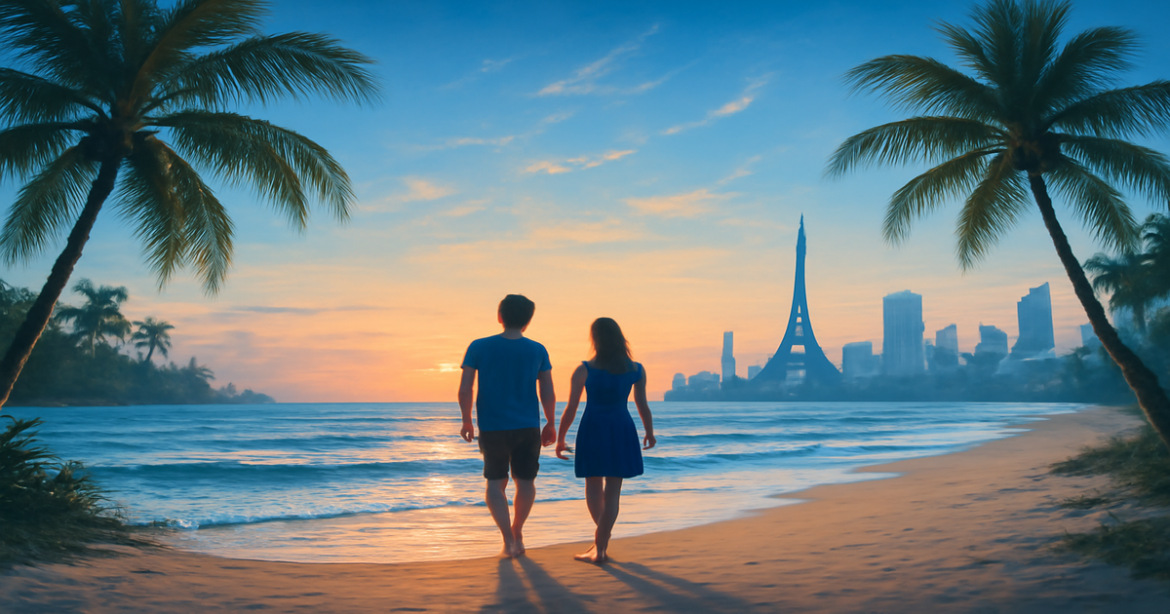Inspiring beach scene for seasonal отдых, showcasing travel destinations and vacation vibes.