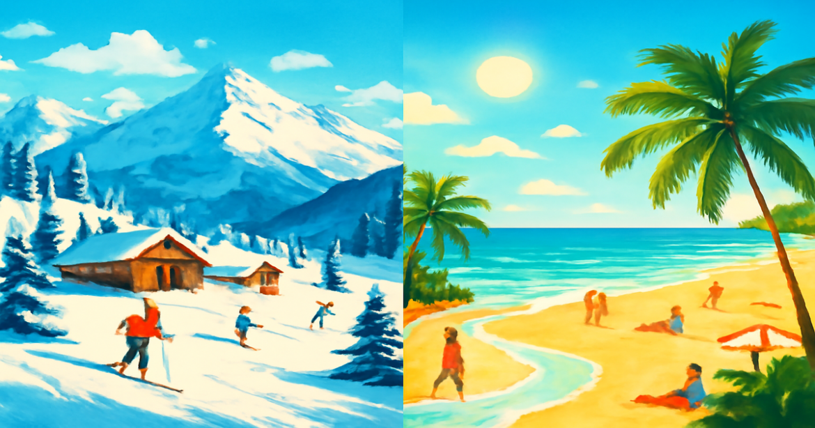 Explore seasonal отдых with stunning winter ski resorts and vibrant summer beaches.