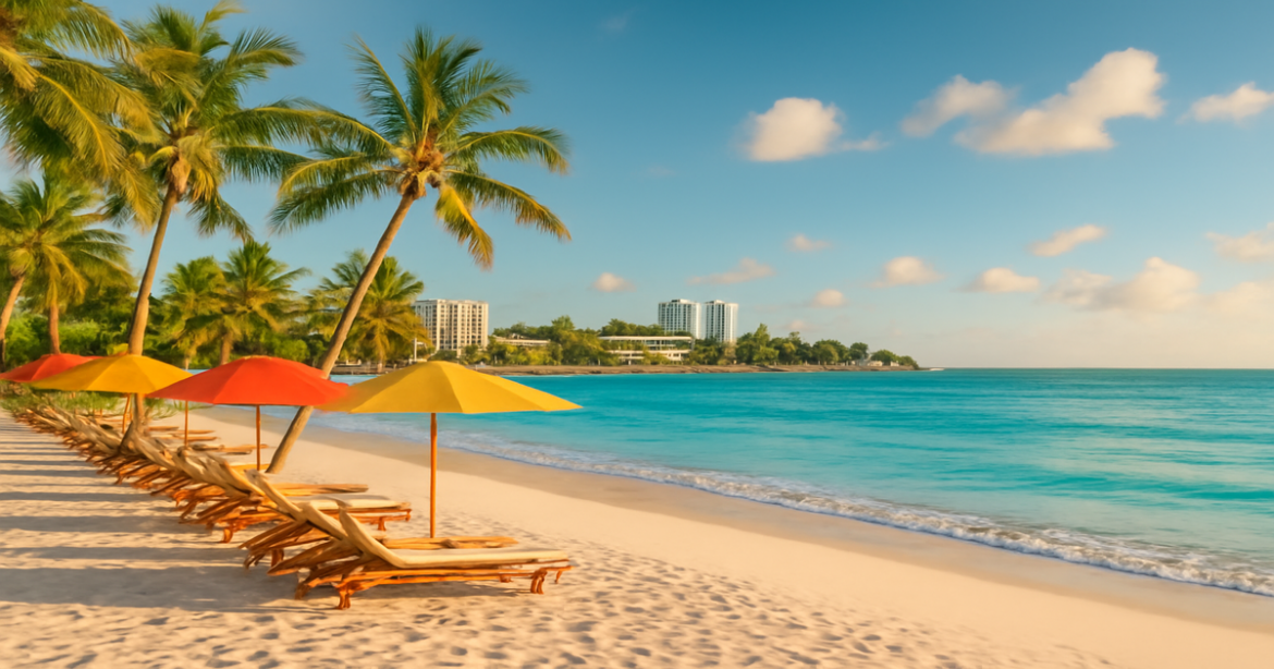Discover the best пляжные курорты for your 2026 vacation in this stunning beach resort image.