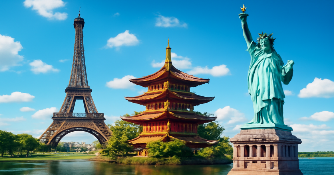 Explore a vibrant image of travel destinations for сравнение направлений для отдыха in 2026.