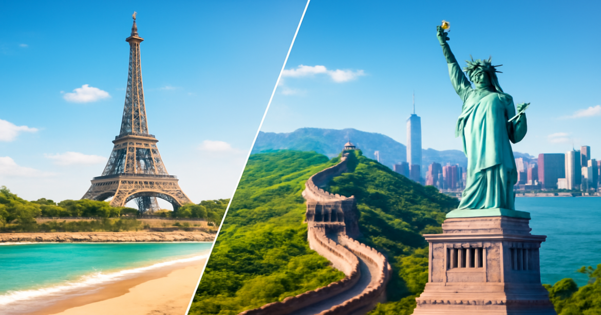 Explore a stunning comparison of travel destinations for 2026 with this inspiring travel image.