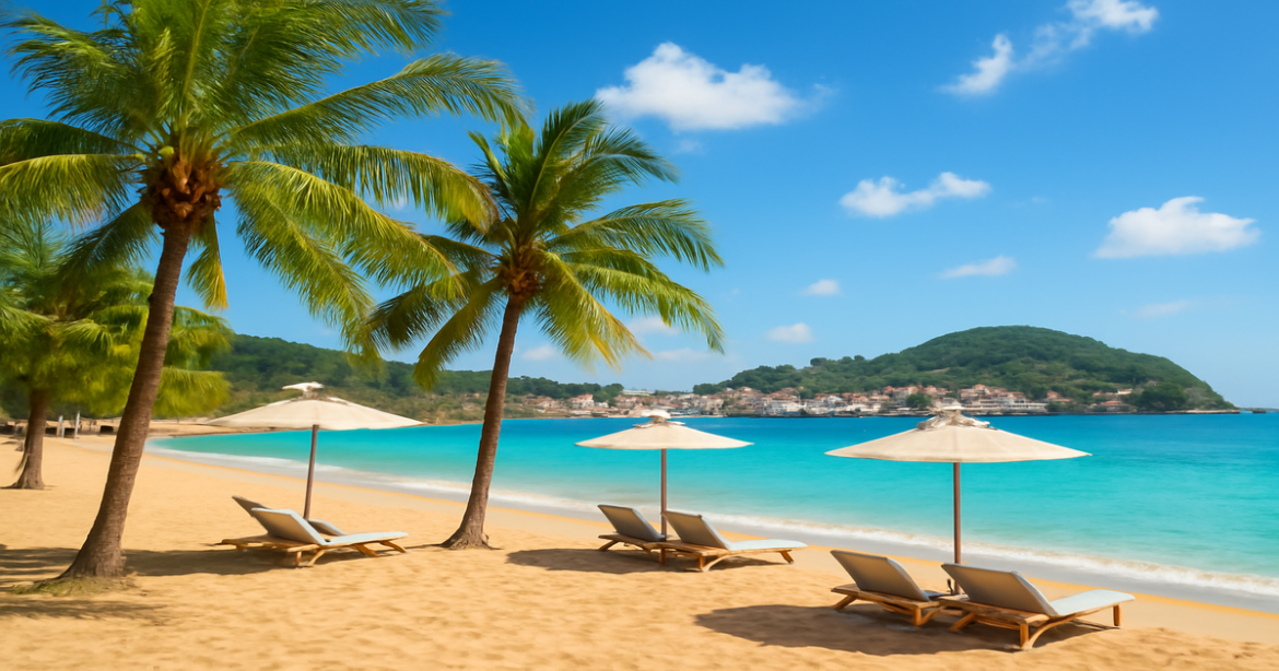 Explore пляжный отдых в России with this beautiful beach scene from a top resort.