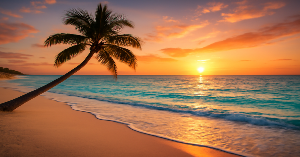 Explore breathtaking лучшие пляжи for your perfect seaside getaway in this vibrant beach scene.