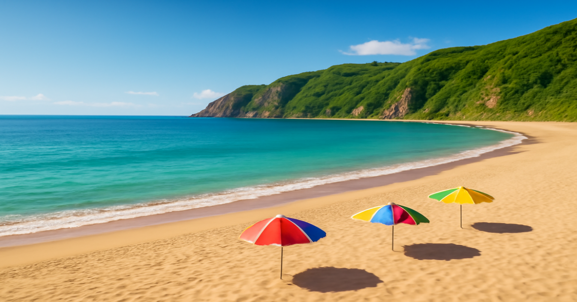 Explore breathtaking beaches for идеальный пляжный отдых в России, featuring stunning landscapes and inviting shores.