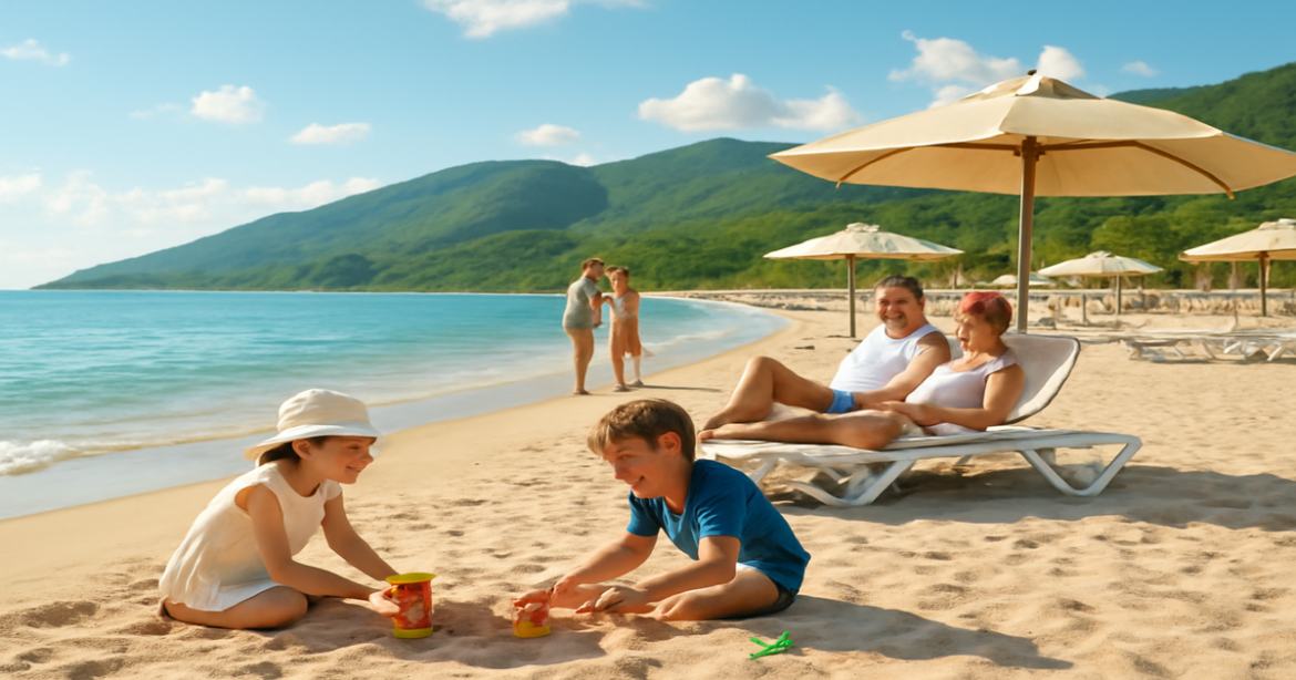 Enjoy family отдых at a beautiful resort in Russia with stunning beaches and joyful activities.