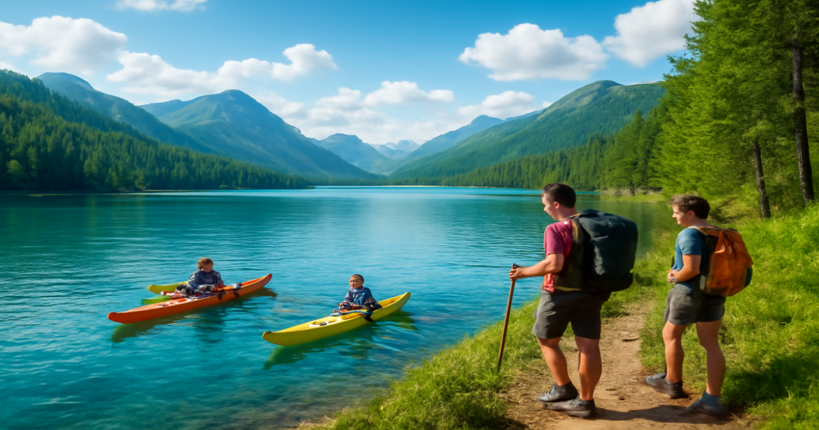 Explore активный отдых в России with stunning views of Lake Baikal and adventurous travelers.