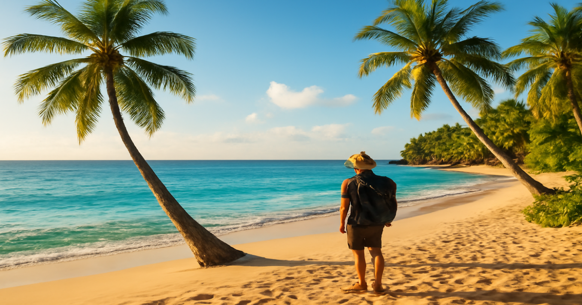 Stunning beach scene showcasing самостоятельные путешествия opportunities in top travel destinations for 2026.