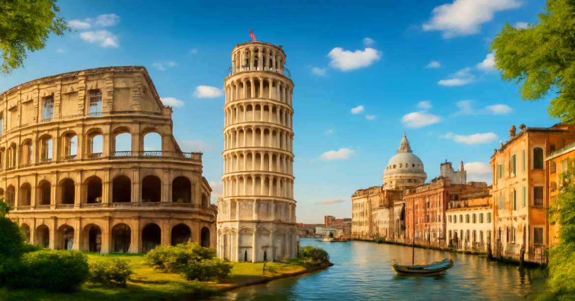 Explore the top достопримечательности Италии, featuring iconic landmarks and beautiful scenery.