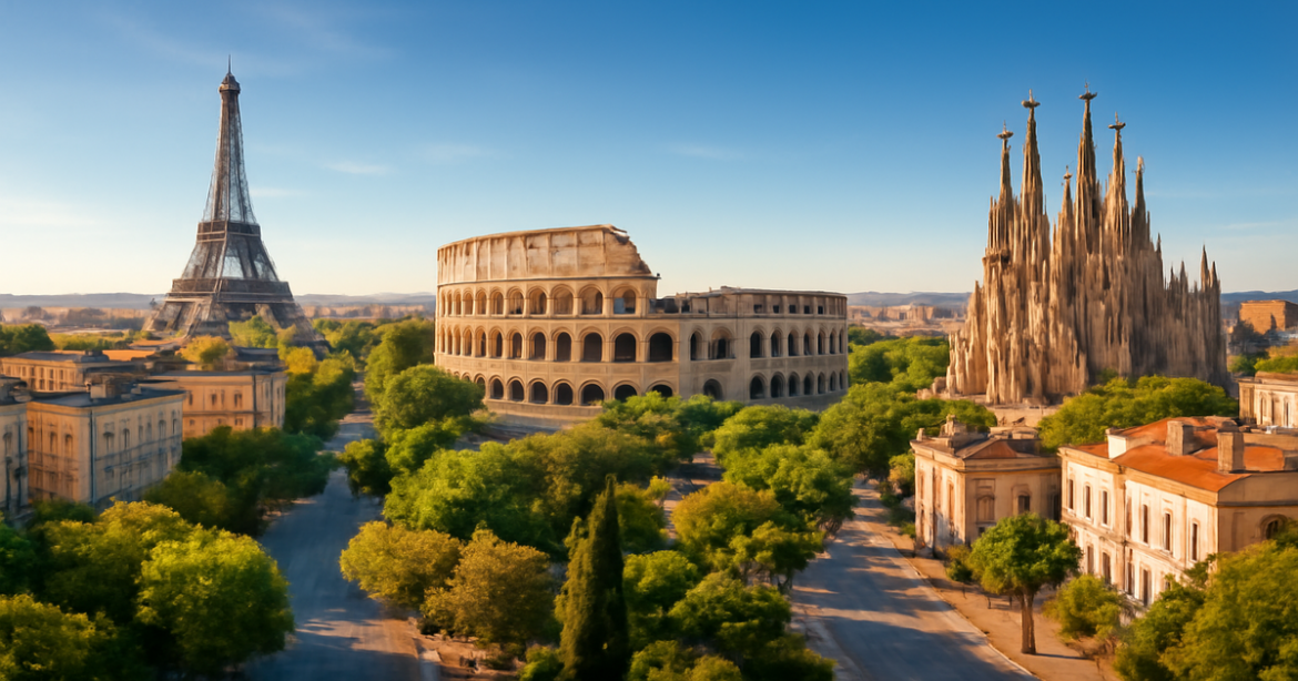 Explore the beauty of туристические маршруты по Европе with stunning landmarks and vibrant cityscapes.