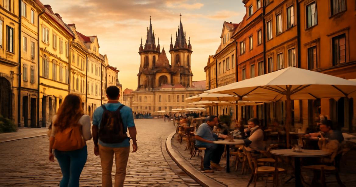Stunning European cityscape showcasing travel opportunities and tips for виза в Европу.