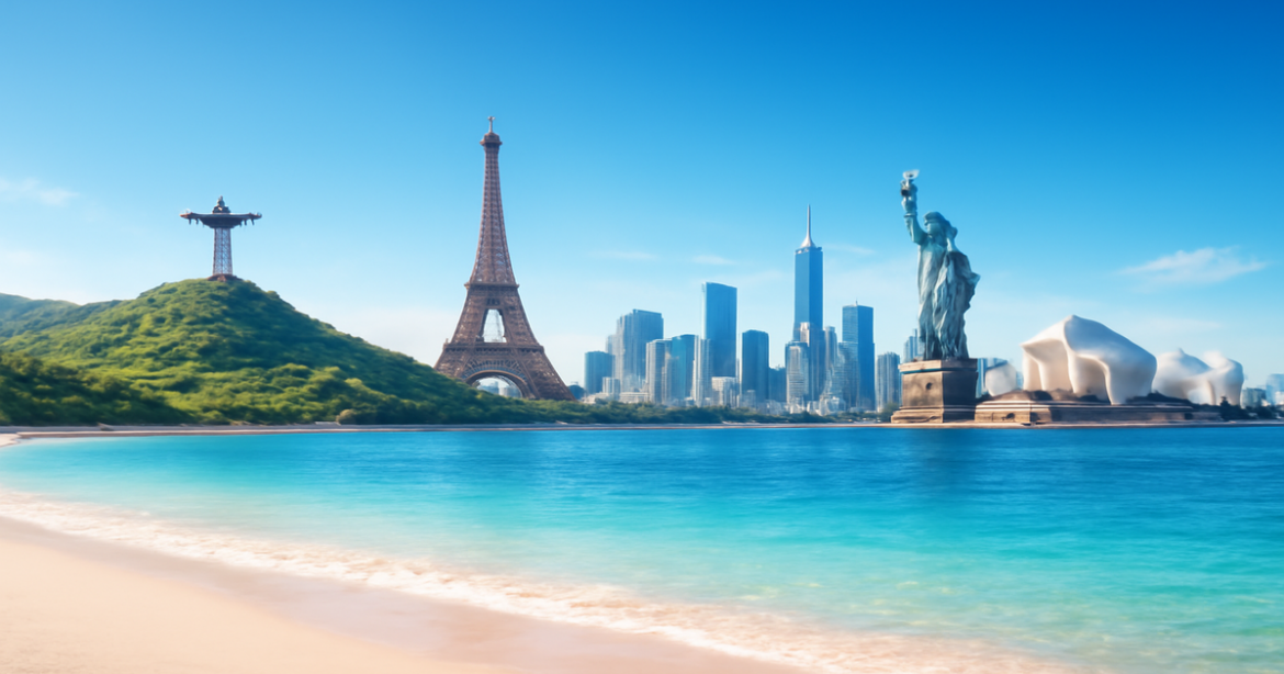 Explore stunning travel destinations and learn about визы для путешествий in this inspiring image.