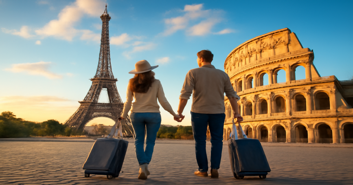 Explore how to obtain визы в Европу with this inspiring travel image showcasing iconic landmarks.