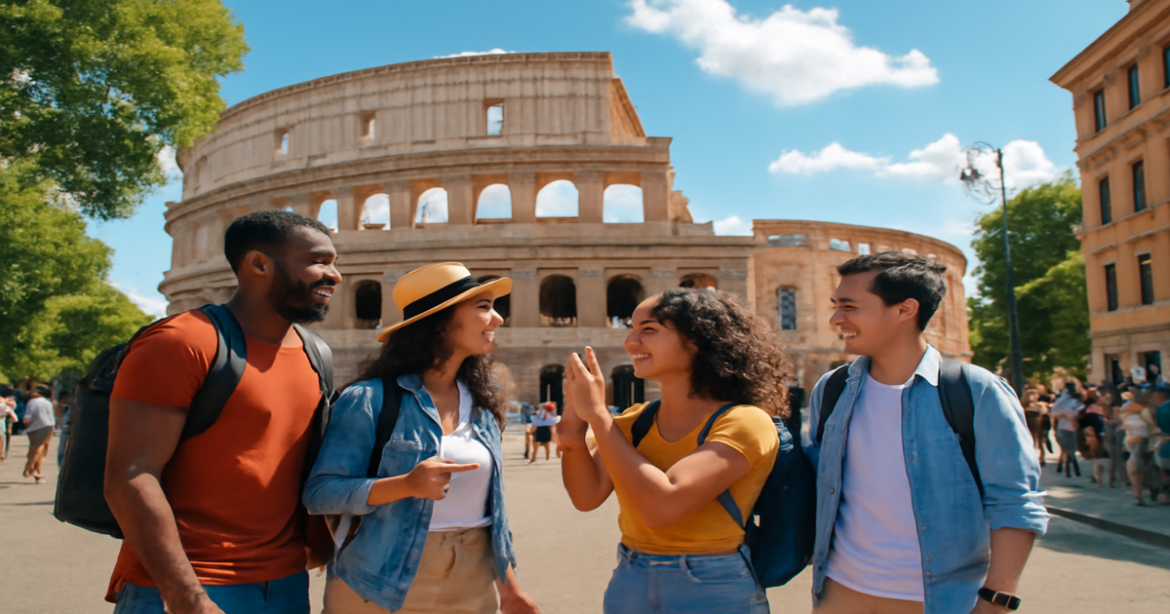 Explore the визовые требования Европа with travelers enjoying iconic landmarks in vibrant European cities.
