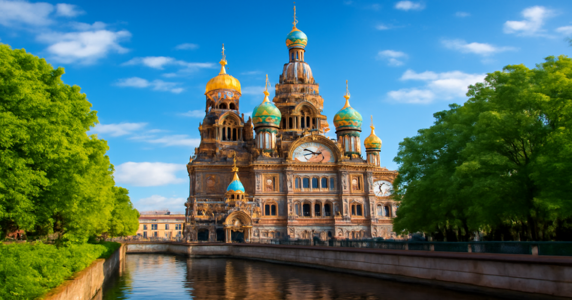Discover what to see in Saint Petersburg with this stunning view of the Church of the Savior on Spilled Blood.
