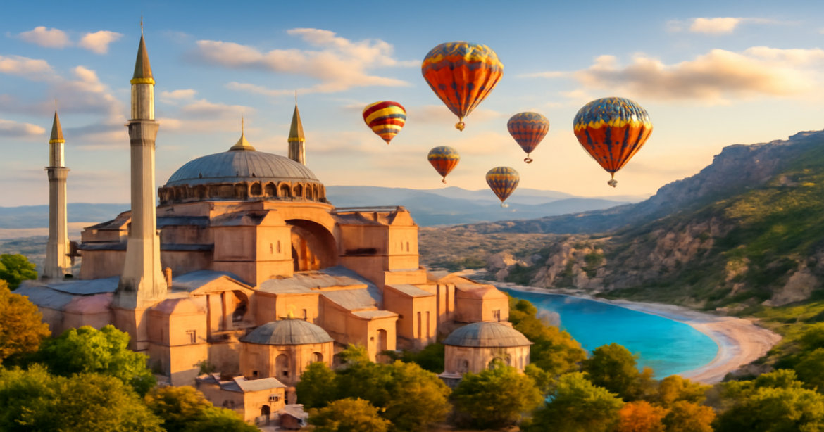 Explore the breathtaking достопримечательности Турции through vibrant landscapes and iconic landmarks.