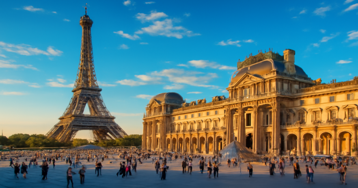 Explore достопримечательности Европы through iconic landmarks in vibrant cities.