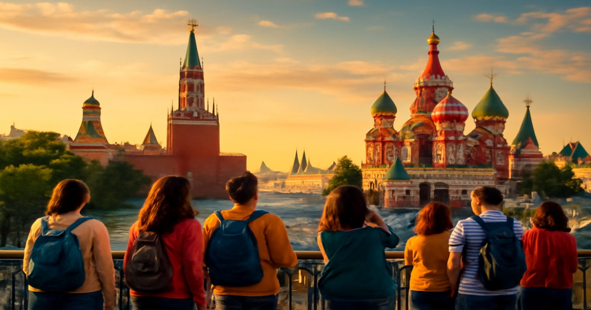 Explore the beauty of excursions in Moscow with stunning landmarks like the Kremlin and St. Basil's Cathedral.