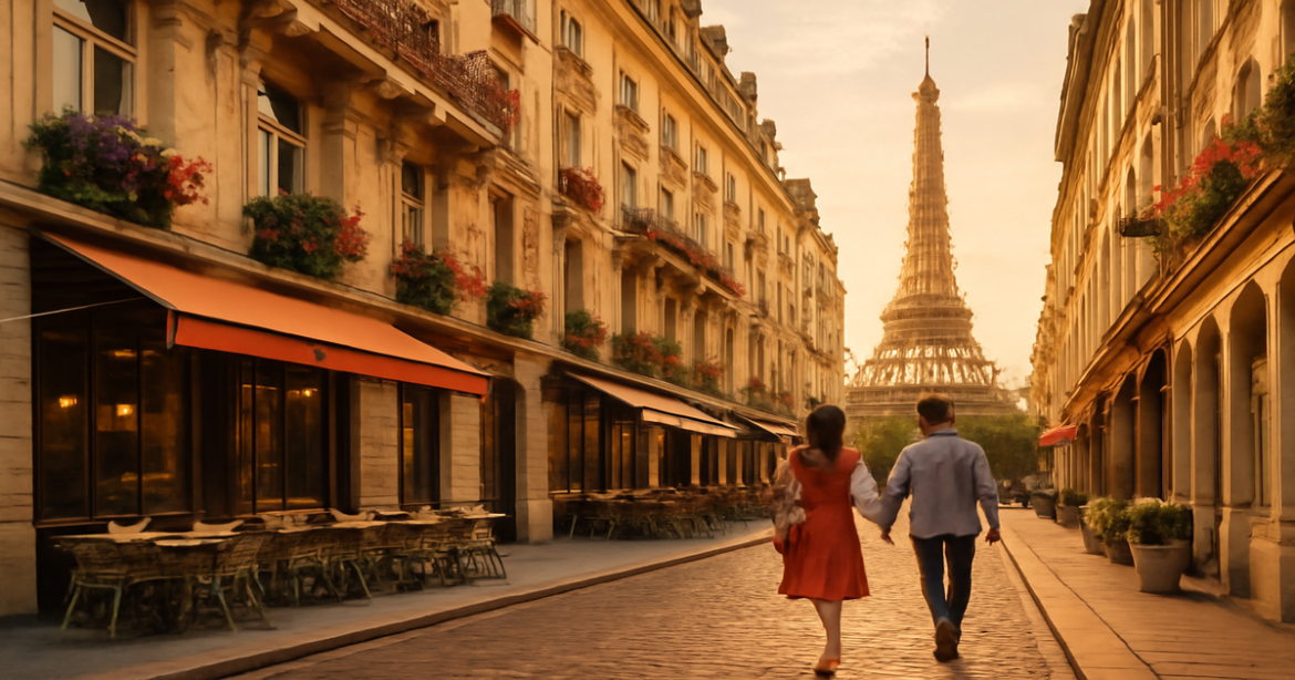 Explore where to stay in Paris with this captivating image of a charming Parisian street.