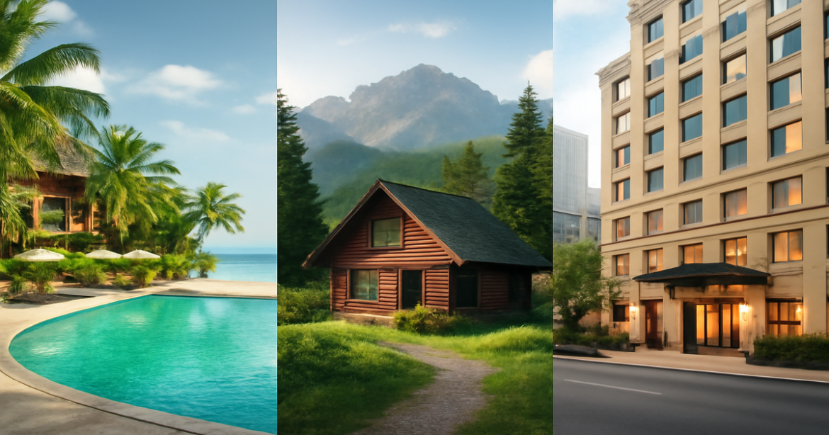 Explore diverse варианты жилья for travelers in a vibrant and inspiring travel scene.